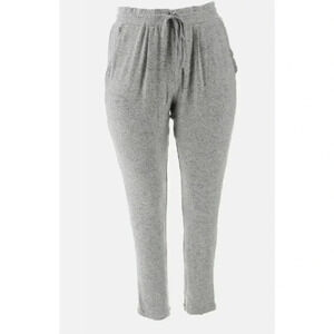 Anybody hacci slim leg pants with ruffle pockets, heather grey, Medium, A349806